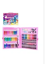Comprar Maleta Estojo De Pintura Infantil Colorir Desenhos 150 Peças