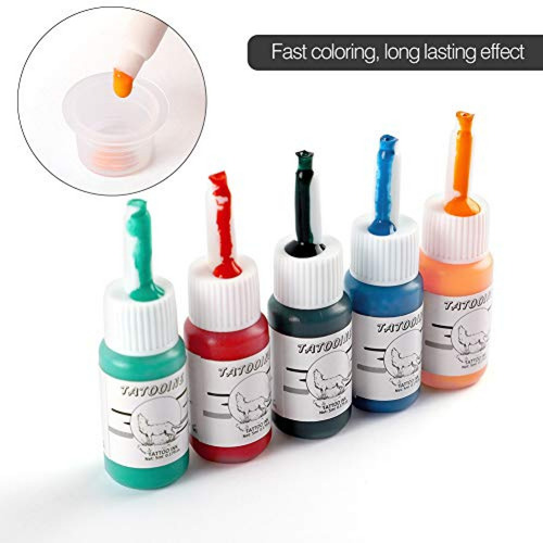 Imagen 4 de 9 de Tinta Para Tatuaje Tatooine Tattoo Ink Set 20 Colores Profes