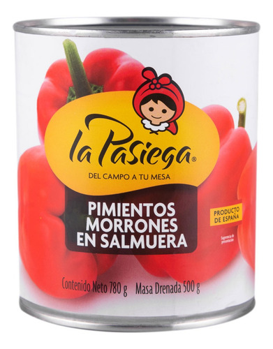 Pimientos Morrones En Salmuera 780g La Pasiega