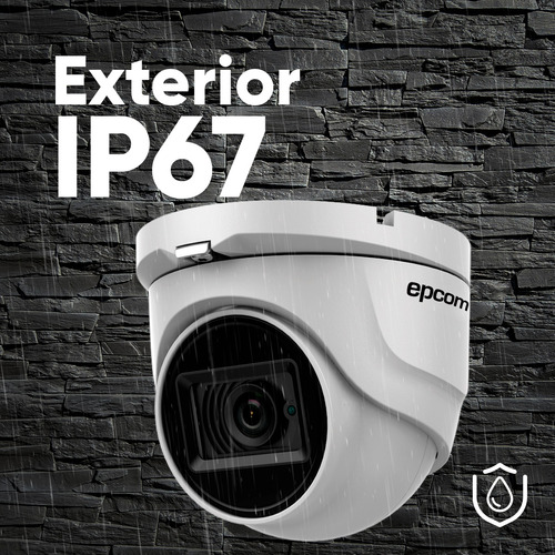 Epcom Kit De 4 Camaras De Seguridad Metalicas Eyeball 8mp Protección Ip66 Para Uso Exterior + Dvr 4ch Turbohd Con Detección De Movimiento Y Salida De Alarma +1tb Hdd Ev8004e4k-plus+1tb-sc