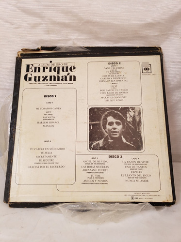 Álbum De Oro De Enrique Guzmán Disco Lp Vinilo Acetato (Usado)