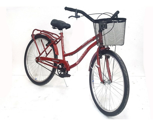 Imagen 1 de 6 de Bicicleta Dama Full Paseo Ksp Rodado 26 Fucsia