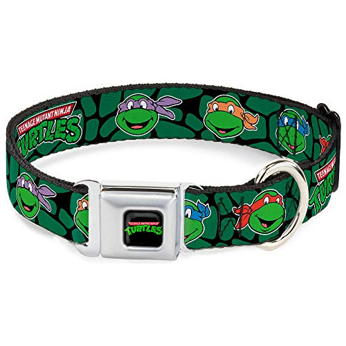 Collar Perro Hebilla De Cinturón Y Diseño De Tortugas...