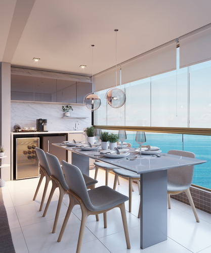 Imagem 1 de 15 de Lançamento Apartamento 3 Dormitórios 1 Suíte E Uma Bela Vista Mar De Alto Padrão E Sofisticação. Sustentável E Inspirador Para Conforto De Toda Família