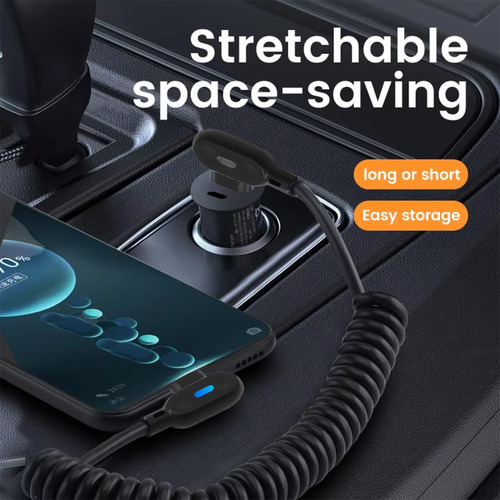 Para Cable Usb-c A Tipo C Con Resorte De 6 A Para Una Carga