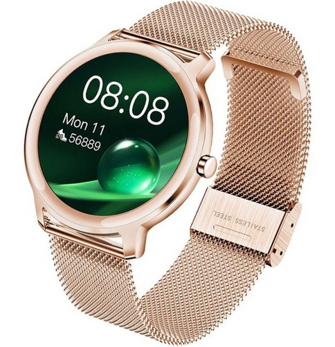 Smart Watch Reloj Unisex Full Touch R18 Pro De Lujo Y Metal Color de la caja Dorado