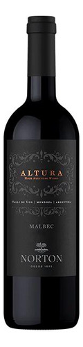 Vino Norton Altura Malbec 750cc - Tienda Baltimore