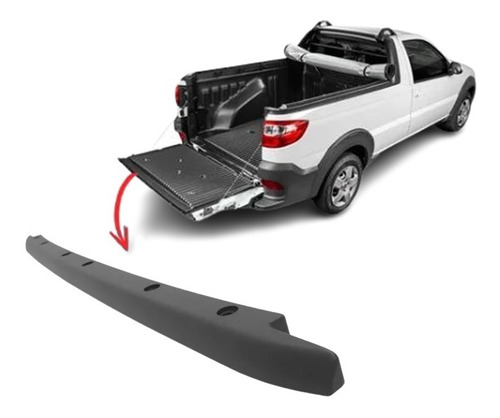 Moldura Superior Tampa Traseira Fiat Strada 2013-2020