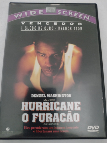 Dvd Hurricane, O Furacão - Denzel Washington 