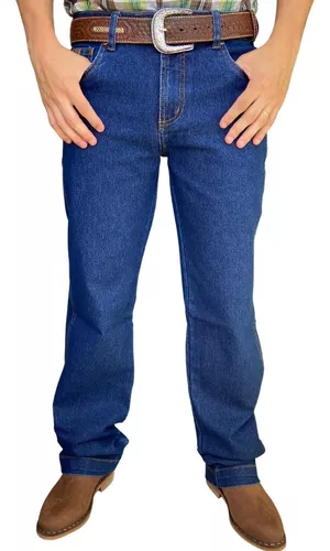 Calça country jeans masculina peão rodeio agro pura raça