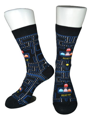 Calcetines Animados Divertidos Videojuegos Pacman V3