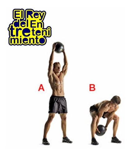 Imagen 5 de 7 de Balón Medicinal 5kg Medicine Ball Pelota C/ Peso - El Rey