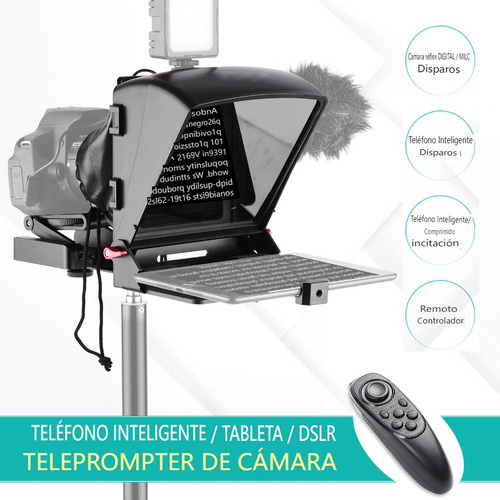 Andoer A1 Universal Portátil Teleprompter Prompter Prompter