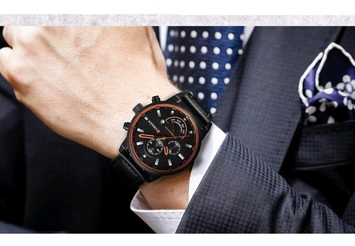Relógio Curren Masculino De Luxo 8217