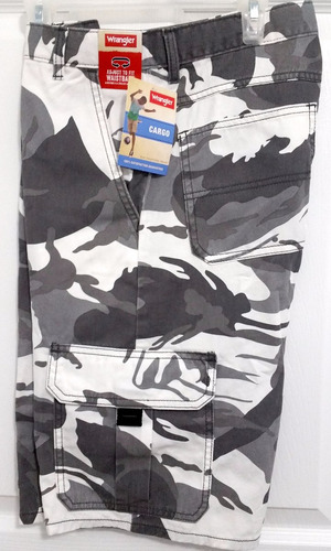 Wrangler Camuflaje Short Cargo Para Boys 100% Original