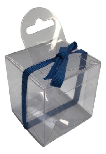 Caja De Acetato Pvc Pasteleria/souvenirs 6.5x6.5x7cm X20u