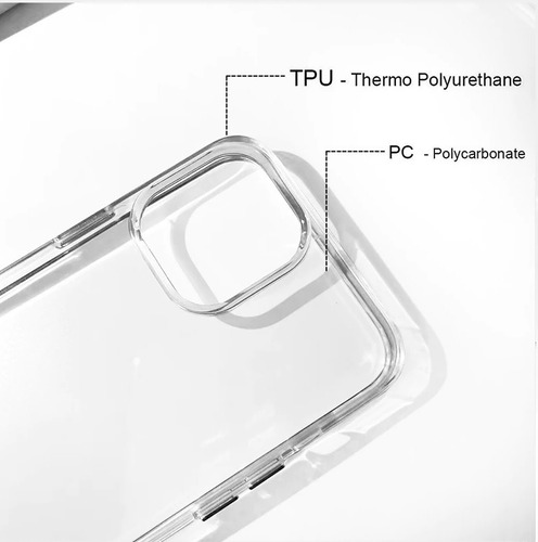 Capa Compatível iPhone 15 Pro Max Tela 6.7 Clear Glitter
