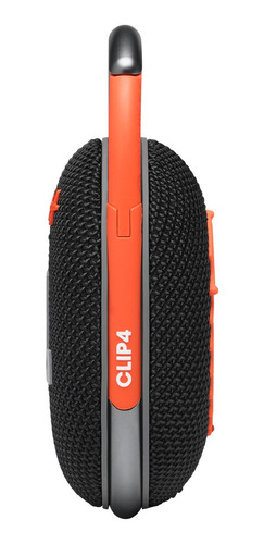 Imagem 4 de 4 de Caixa De Som Jbl Clip 4 Blko Bluetooth 5.1 Ip67 Black/orange