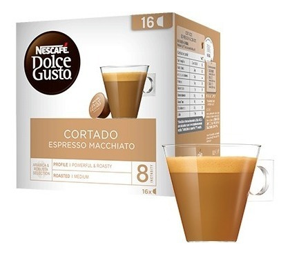 Imagen 3 de 7 de Cápsulas Nescafé Dolce Gusto Cortado Oficial