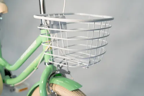 アトレ　自転車　緑 Bicicleta Infantil Aro 16 Retro Verde-claro Cesto Rodinhas
