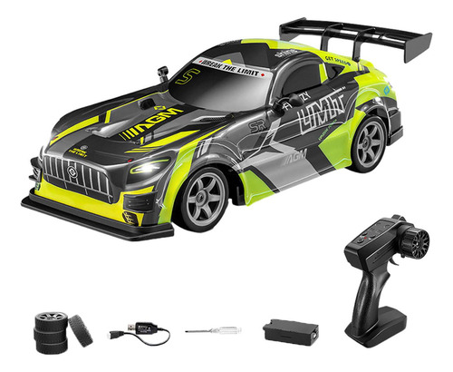 1/16 Rc Drift Pneu Carro Modelo Drift Sport Carro De Verde