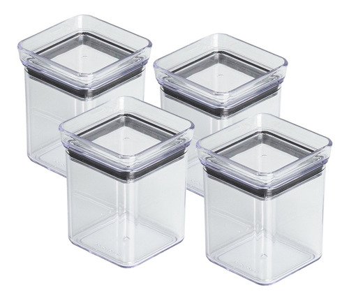 Pote Hermético Especiero Condimentero Salero 180ml Cocina X4