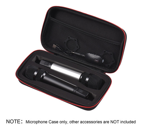 Funda De Micrófono Negra Para Guardar Micrófonos