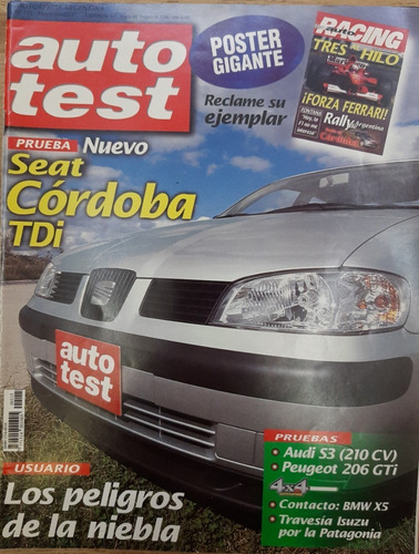 Revista Auto Test Nº115 Mayo 00 Peugeot 206 Gti Seat Córdoba