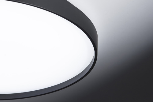Plafon Aplique Redondo Led 45 Bidireccional Dinamico York Lk Estructura Negro