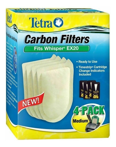 Refil Filtro Whisper Medium Bio Bag Ex 20 P/ Aquario C/ 4un