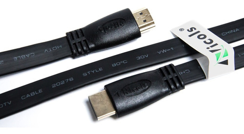 Cable Hdmi Encauchetado Plano De 50 Centímetros Alta Calidad