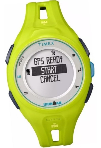 Reloj Timex Ironman 5k875 Gps Run X20 Correr Running Verde