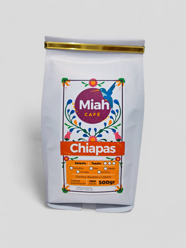 Café Selecto Premium 500gr Chiapas Tueste Medio Míah Café