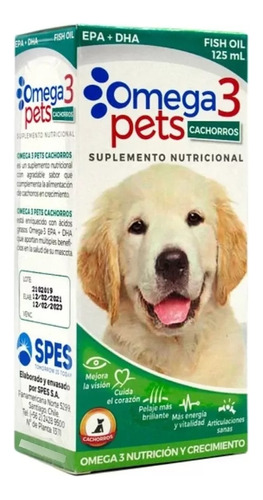 Omega 3 Pets Cachorros - Suplemento Nutricional 125ml