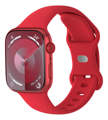Correa De Silicona Suave Para Apple Watch Ultra, Rojo.