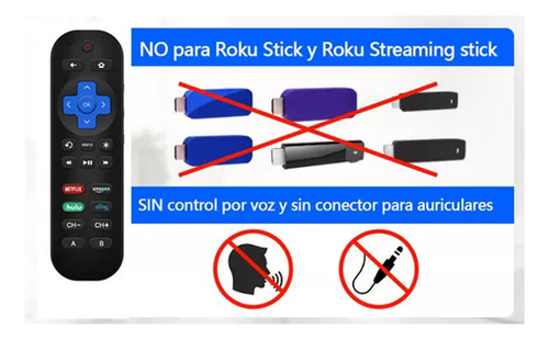 Control Remoto Compatible Con Roku Express, Para Roku Premie