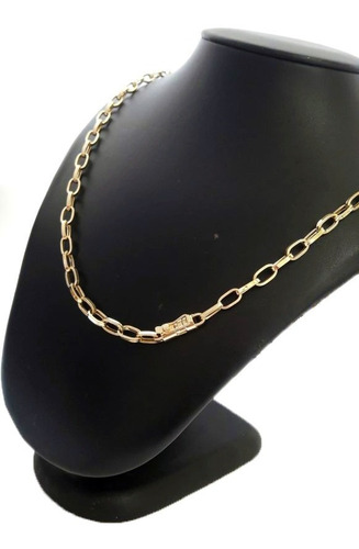 Imagem 2 de 2 de Corrente Cordão Baguete 13 Gramas 4mm 70cm Ouro 18k 750