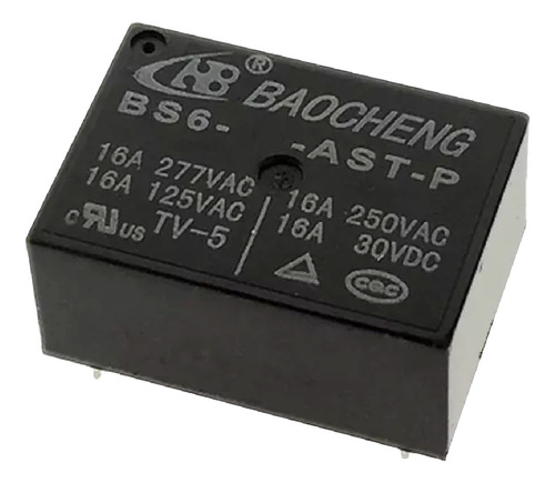 Rele Relay Bs6-ast-p Bs6 5 12 24 Ast P 17a 277v 4pin