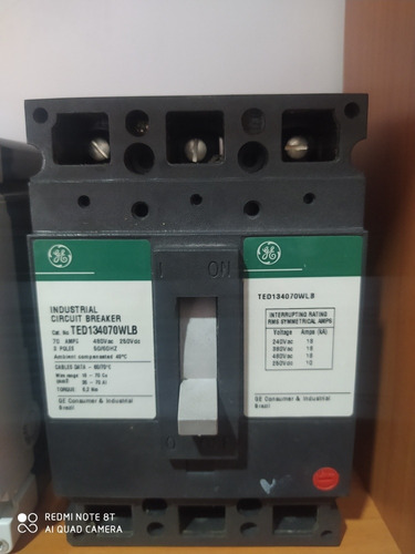 Breaker Trifasico 50amp General Electric 3x50 Ted 3x70 3x60