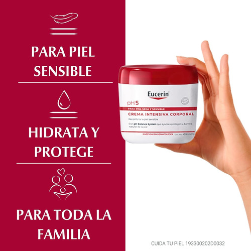 Eucerin Ph5 Crema Intensiva Corporal Piel Sensible 450gr