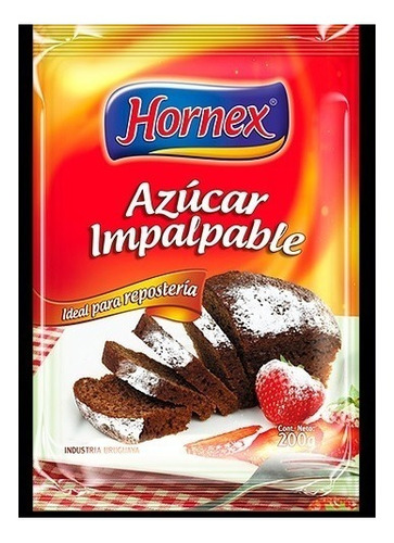 Azúcar Impalpable Hornex: 1 Kg, 5 Kgs Y 20 Kgs