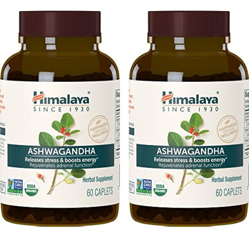 Himalaya Organic Ashwagandha, Suministro De 4 Meses Para Ali