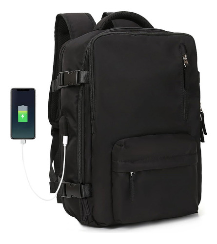 Mochila Viaje Genérica Large Travel Backpack Diseño Lisa 40l