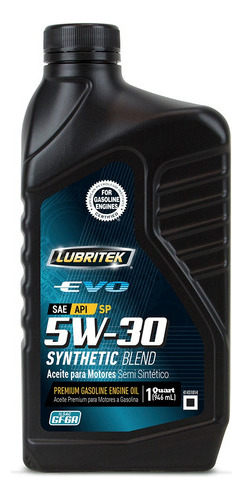 Aceite De Motor Evo Semi-sintetico 5w-30 1/4 Gl