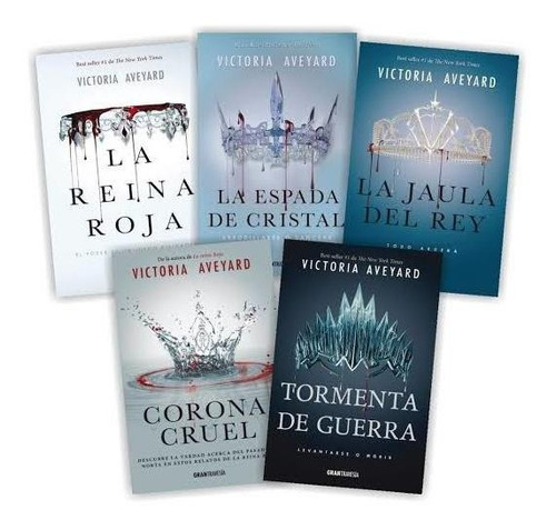 Saga La Reina Roja Colección De 5 Libros Nuevos Y Sellados