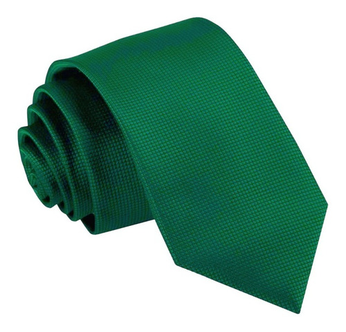 Corbata Verde Bandera | Textura Microcuadros