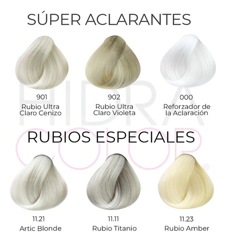 Tinte Para Cabello Hidracolor Naturales 90 Ml + Peróxido Tono 9.33 rubio clarísimo dorado intenso
