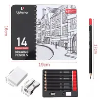 Comprar Set De 14 Lápices De Grafito Hb Lapices Para Dibujo Trazo Pencil Dingpai