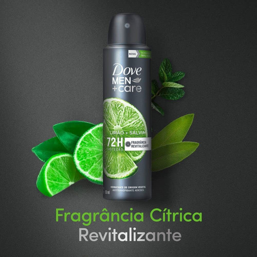 Atacado C/15 Desodorante Dove Men+care Limão E Salvia 150ml