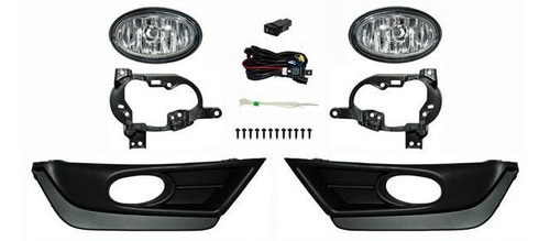 Set Faros Niebla C/parrilla Negra Honda Cr-v 17/19 Generica